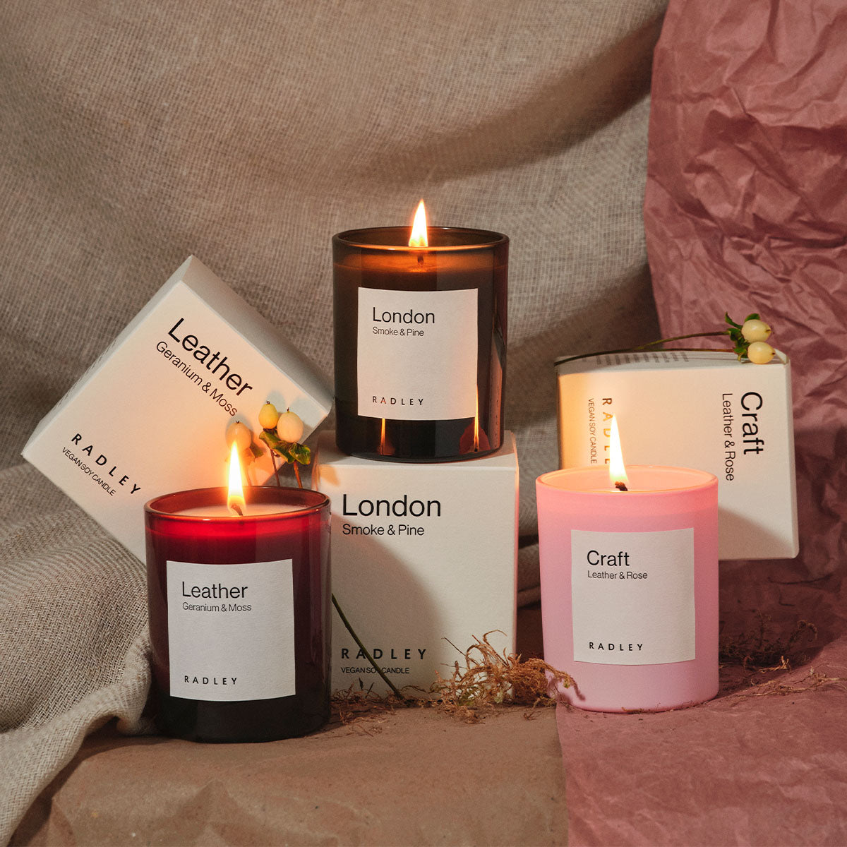 Leather 20Cl Candle Toffee - 112880