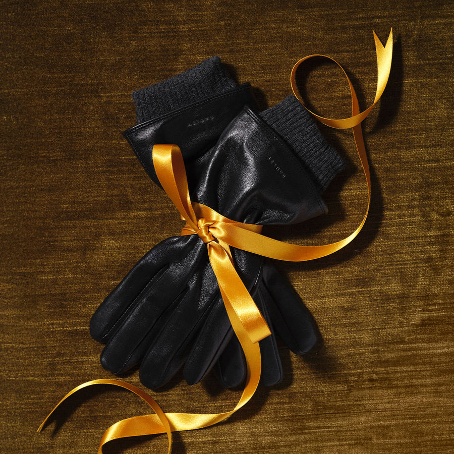 Finlay Street Leather Gloves Black - 112511