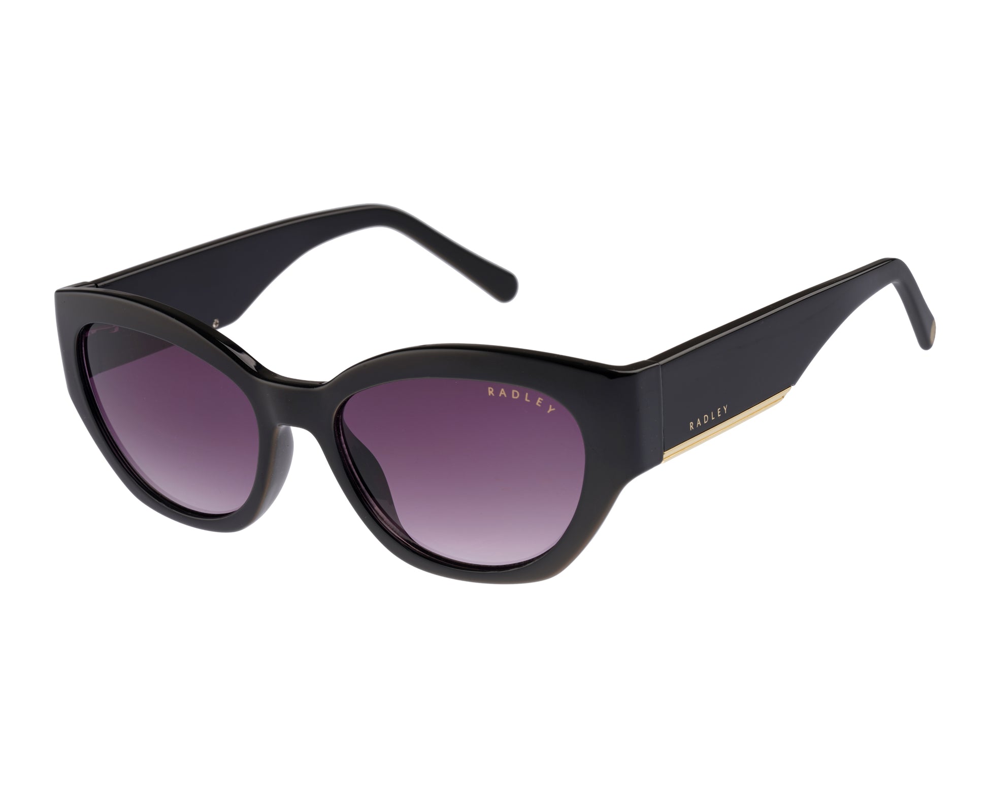 WESTWELL OVERSIZED SQUARE CAT EYE  BLACK