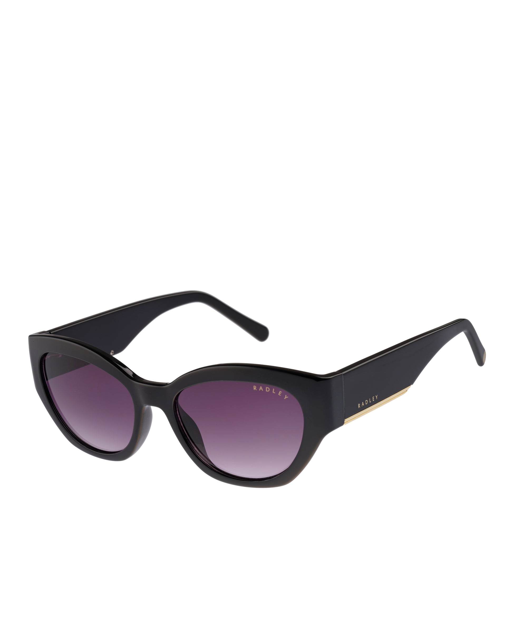 WESTWELL OVERSIZED SQUARE CAT EYE  BLACK