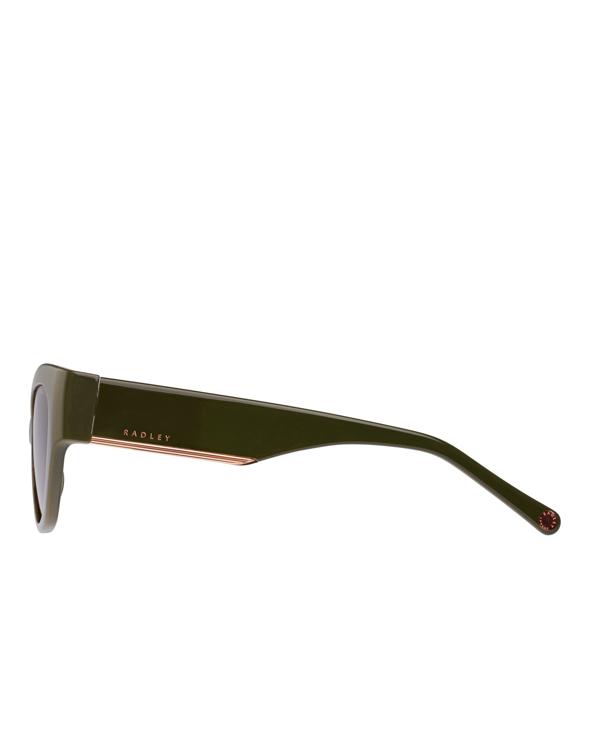 WESTWELL OVERSIZED SQUARE CAT EYE  KHAKI