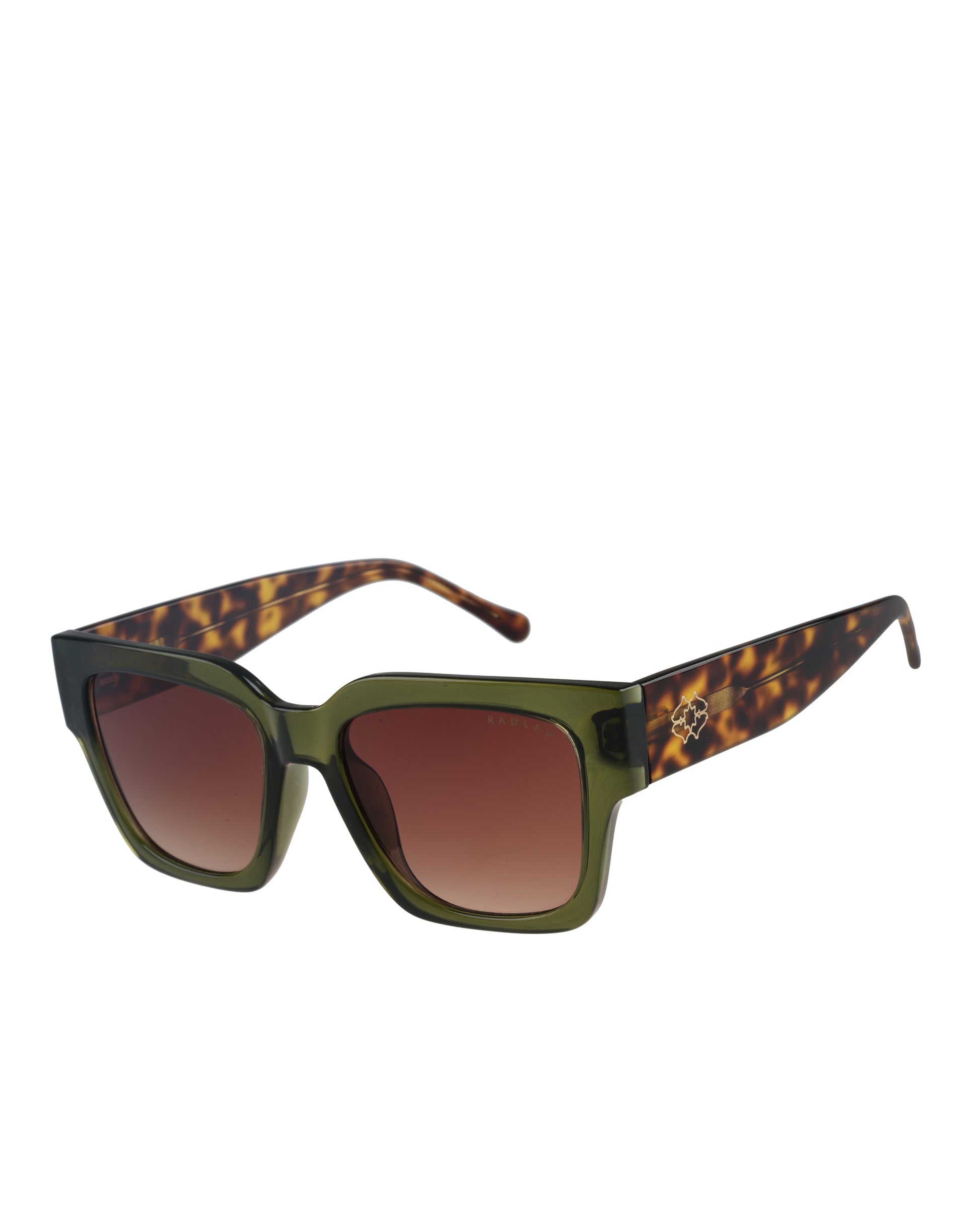 MARWOOD OVERSIZED SQUARE EYED SUNGLASS KHAKI