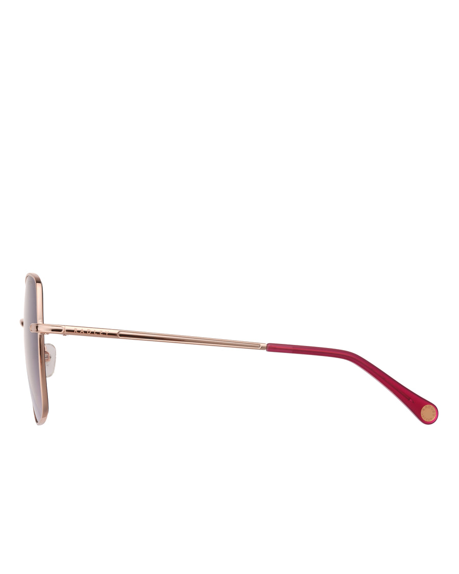 RATHBONE METAL FRAME SUNGLASSES ROSE GOLD