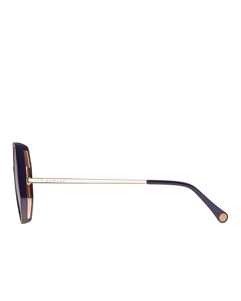 CORDELIA OVERSIZED HEXAGON SUNGLASSES ROSE GOLD