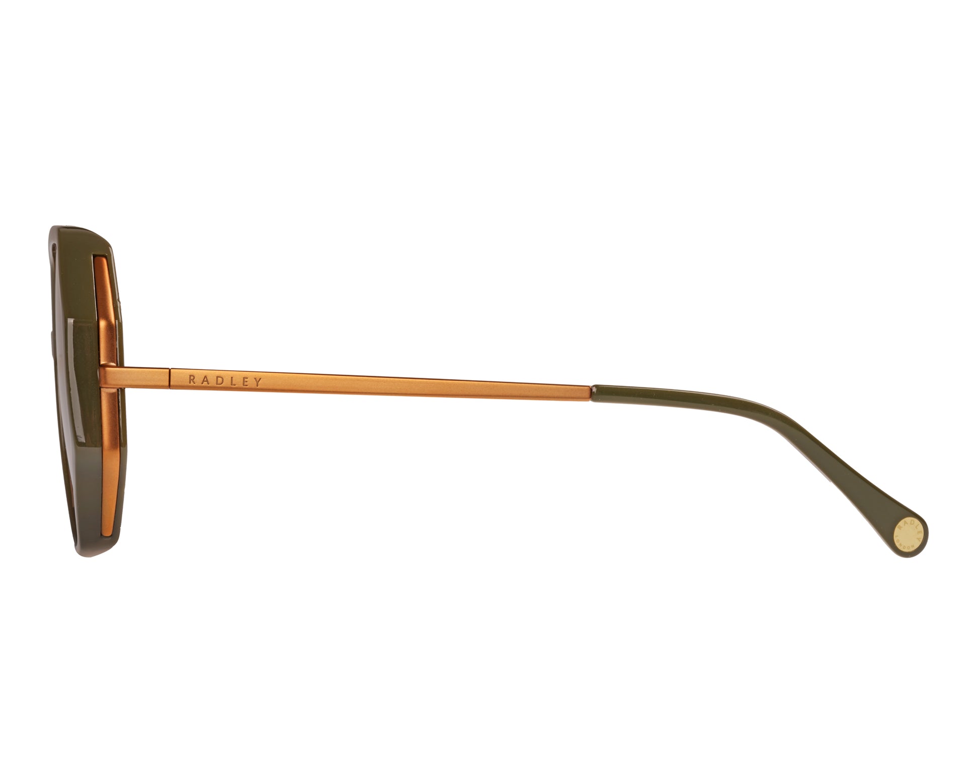 CORDELIA OVERSIZED HEXAGON SUNGLASSES BRONZE