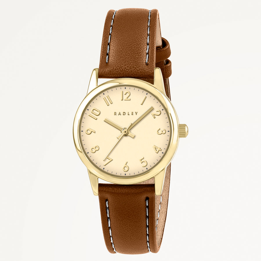 Southwark Park Leather Strap Watch Cognac - RY21902