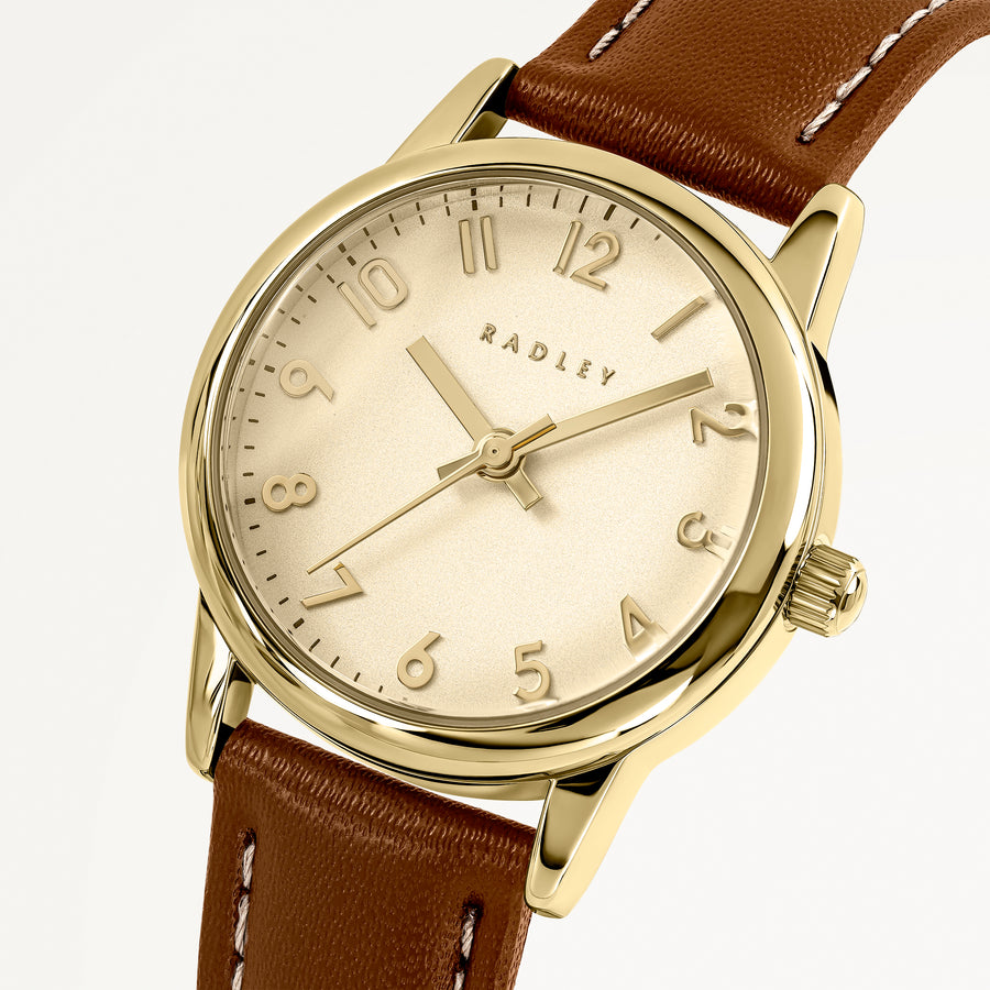 Southwark Park Leather Strap Watch Cognac - RY21902