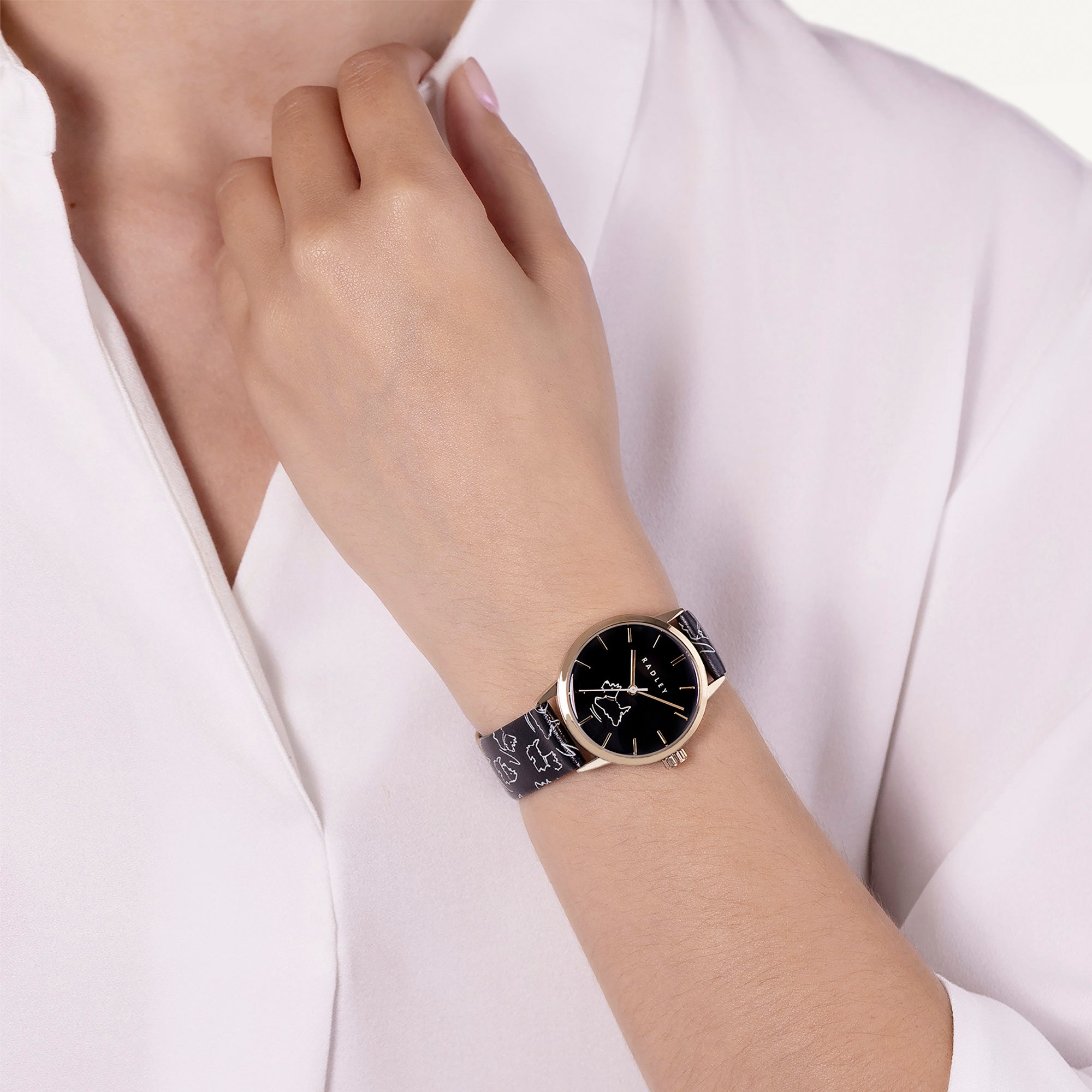 Black Leather Strap Watch | Kendal Terrace AW25 | Radley London