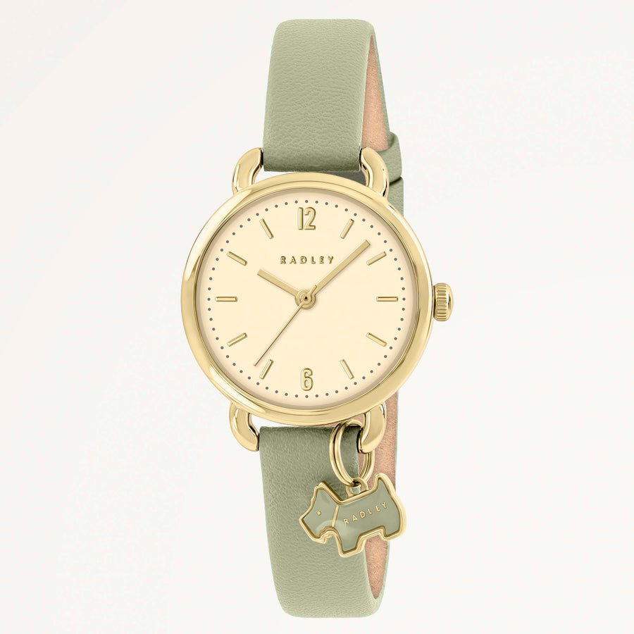Bishops Lane Mini Charm With Leather Strap  Seafoam - RY21928A