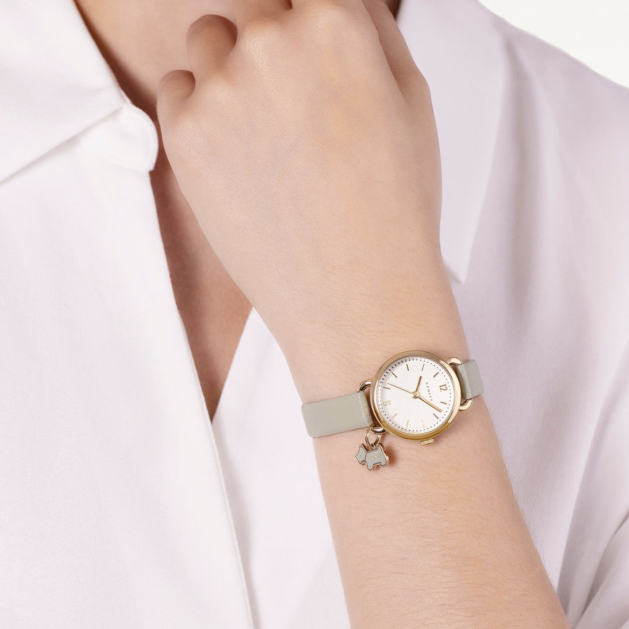 Bishops Lane Mini Charm With Leather Strap  Seafoam - RY21928A