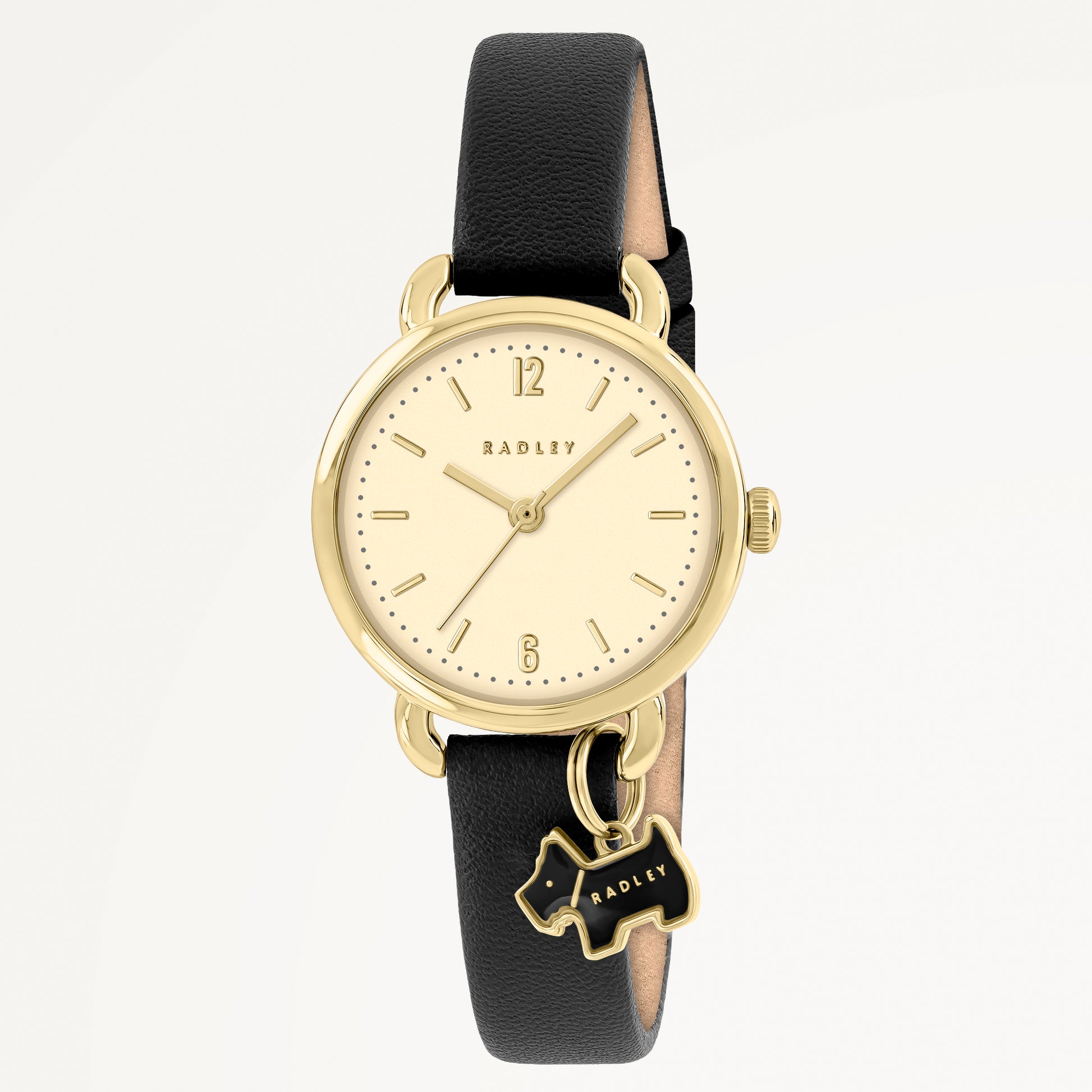 Bishops Lane Mini Charm With Leather Strap  Black - RY21930A