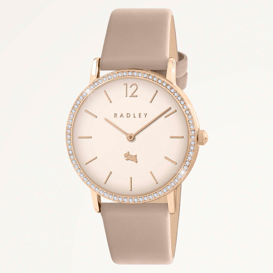 Mill Bay 35mm With Leather Strap Watch Porcini - RY21938A