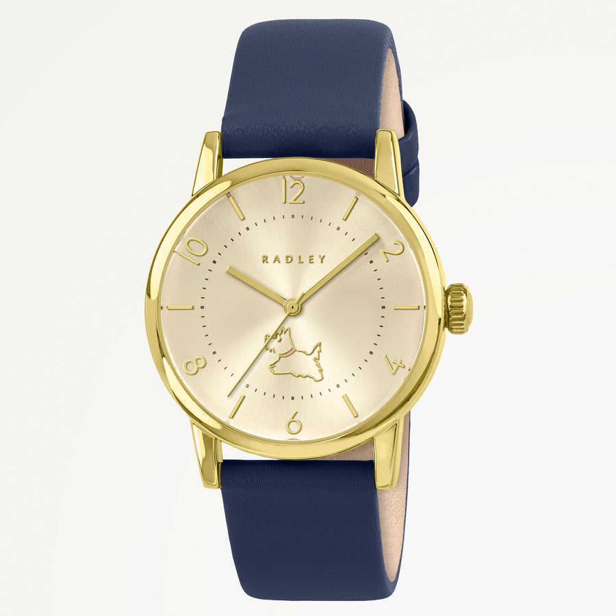 Spring Street 35mm With Leather Strap Watch Ink - RY21944A