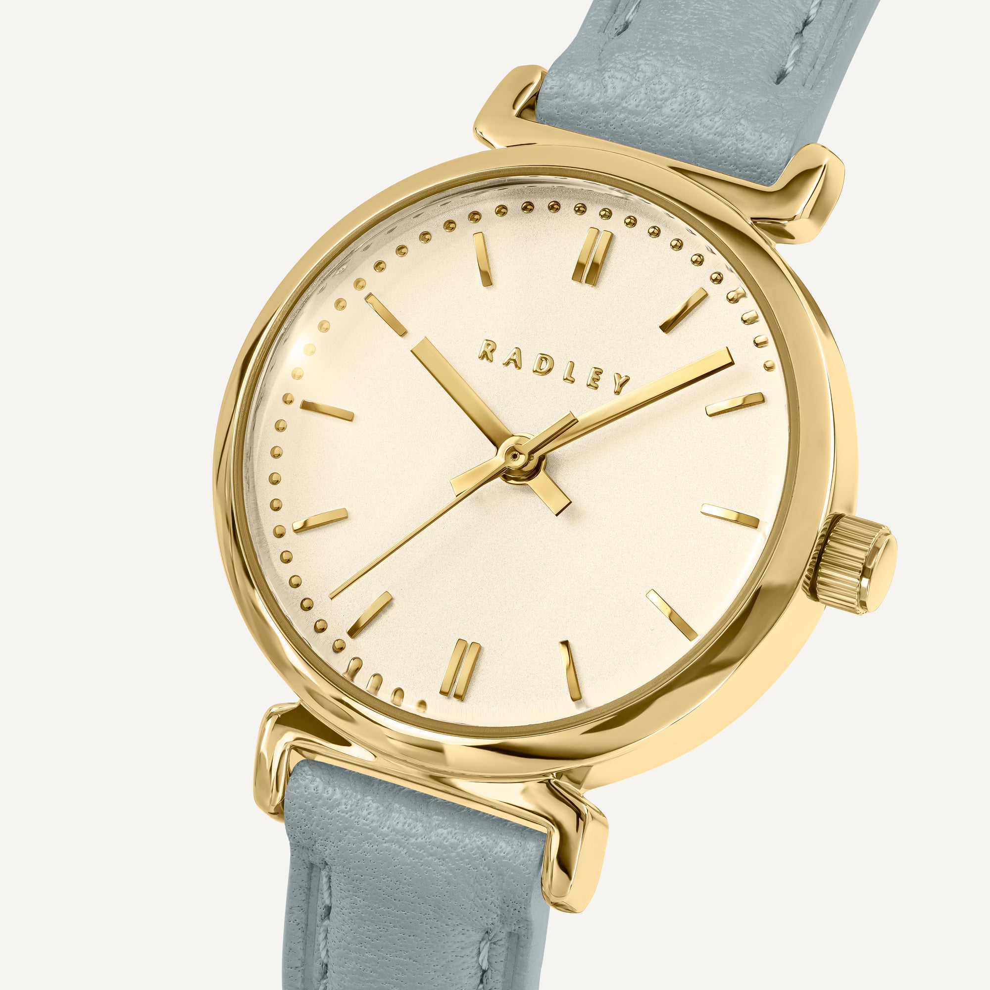 The Abbey Mni T-Bar Leather Strap Watch Pistachio - RY21978