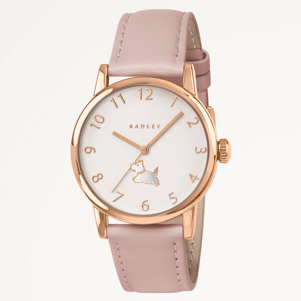 Noble Alley 34Mm Leather Strap Watch Carnation - RY21988A