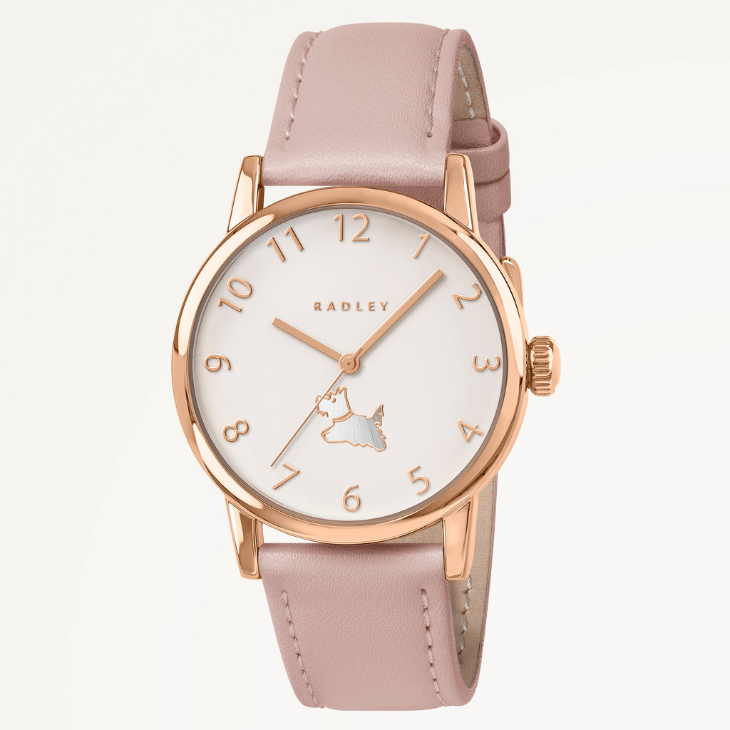 Noble Alley 34Mm Leather Strap Watch Carnation - RY21988A
