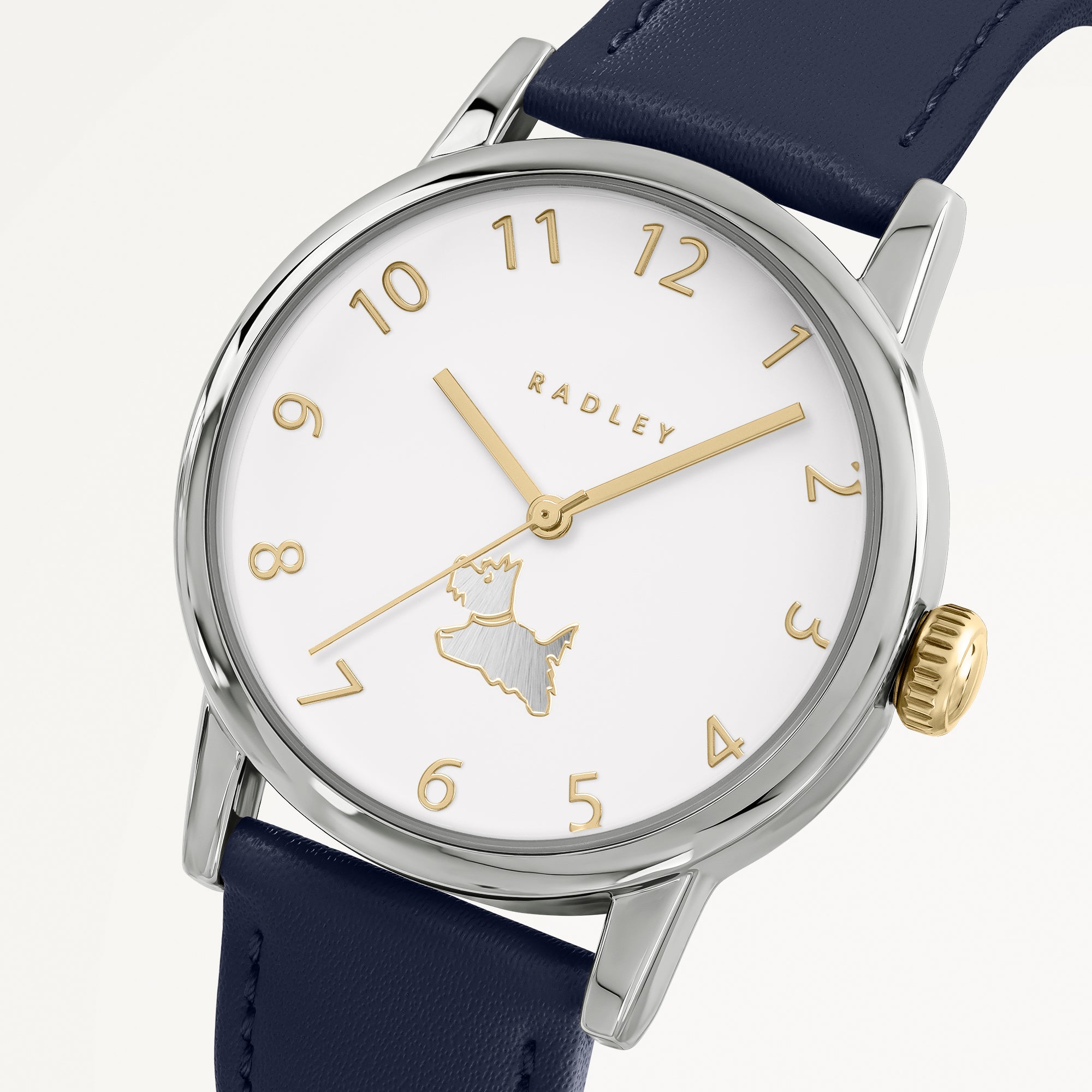 Noble Alley 34Mm Leather Strap Watch Naval - RY21992A
