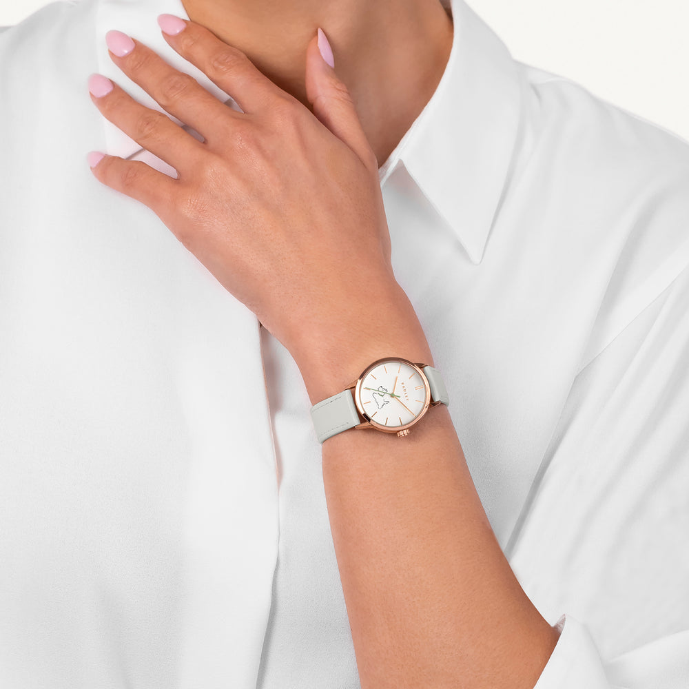 Percy Grove 31Mm Leather Strap Watch Salt - RY22006A