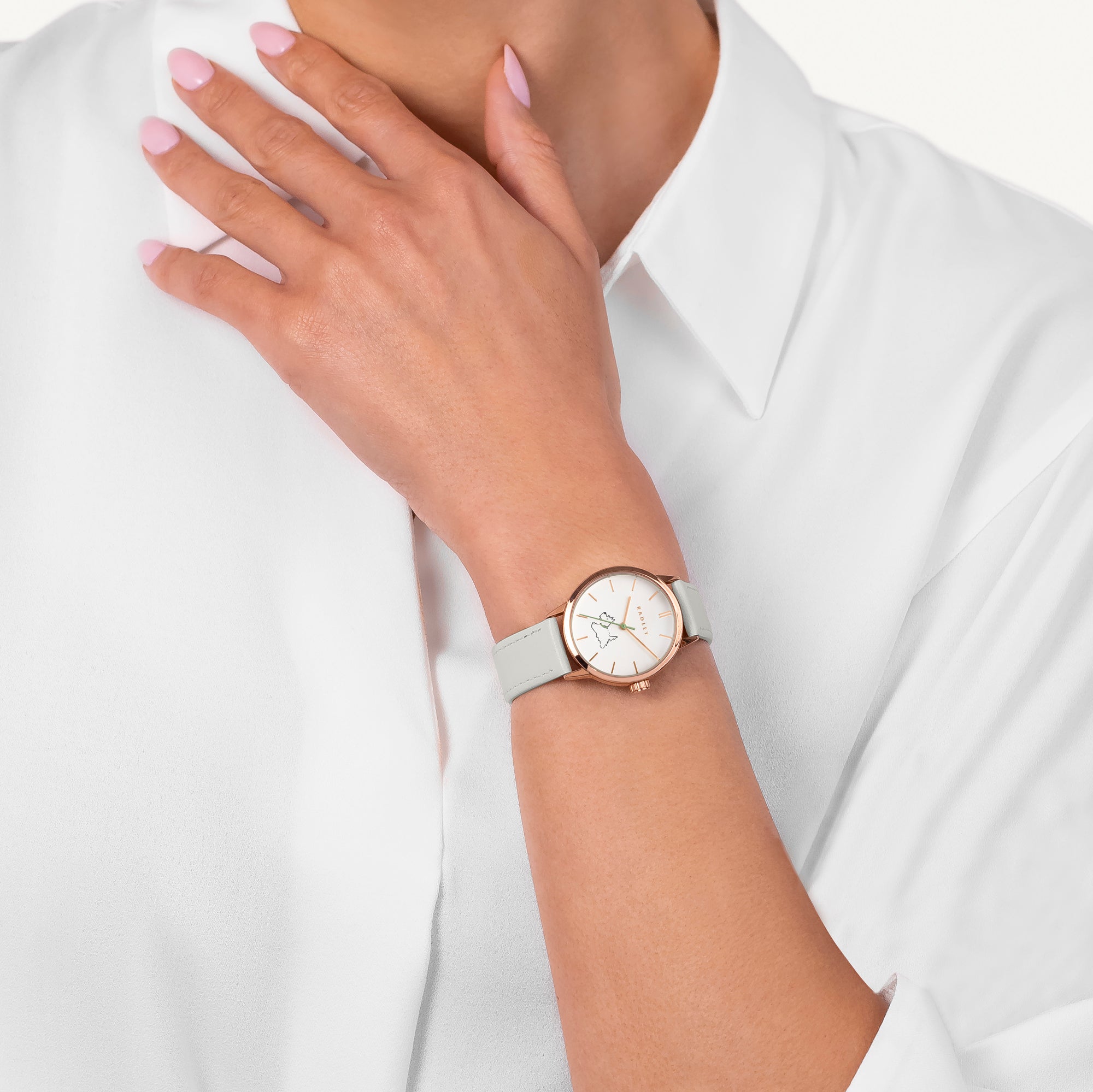 Percy Grove 31Mm Leather Strap Watch Salt - RY22006A
