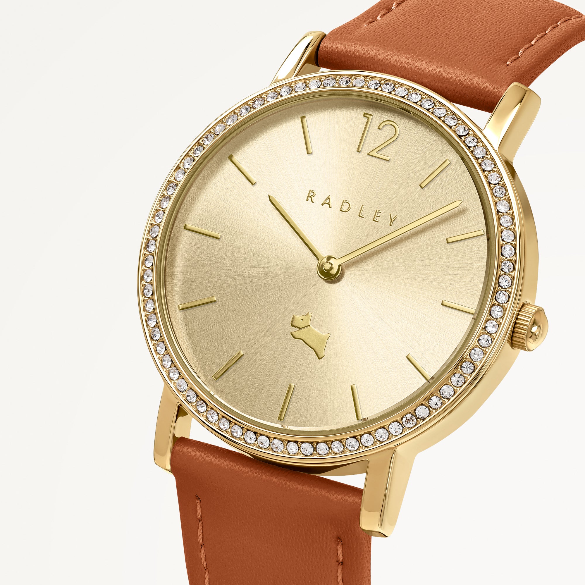 Beech Row 35Mm Leather Strap Watch Terracotta - RY22014A