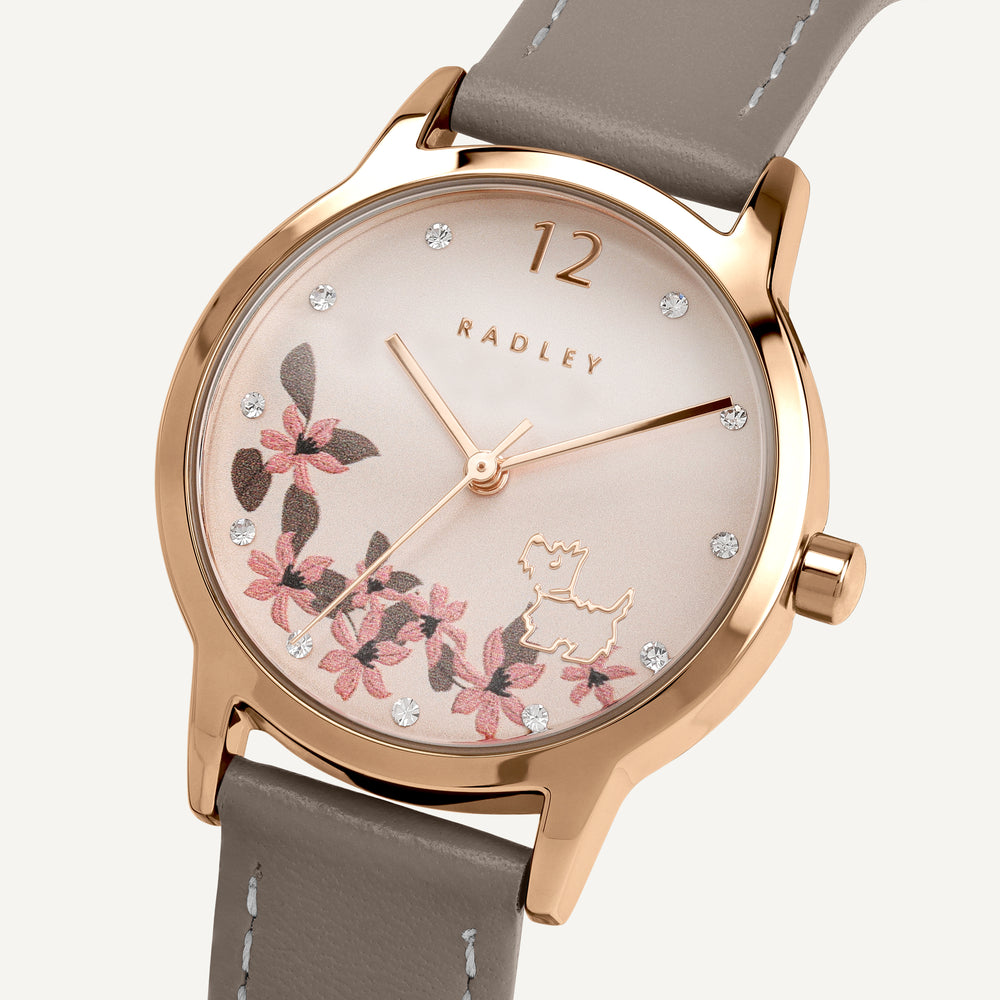 Spring Daze 31Mm Leather Strap Watch Coffee - RY22030A