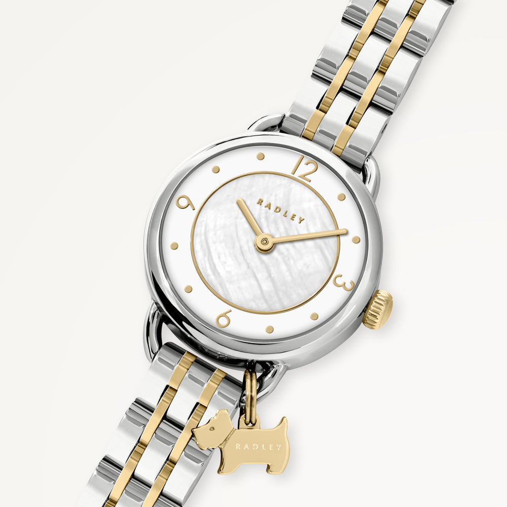 Selby Street Two Tone Link Bracelet Watch Silver - RY4639