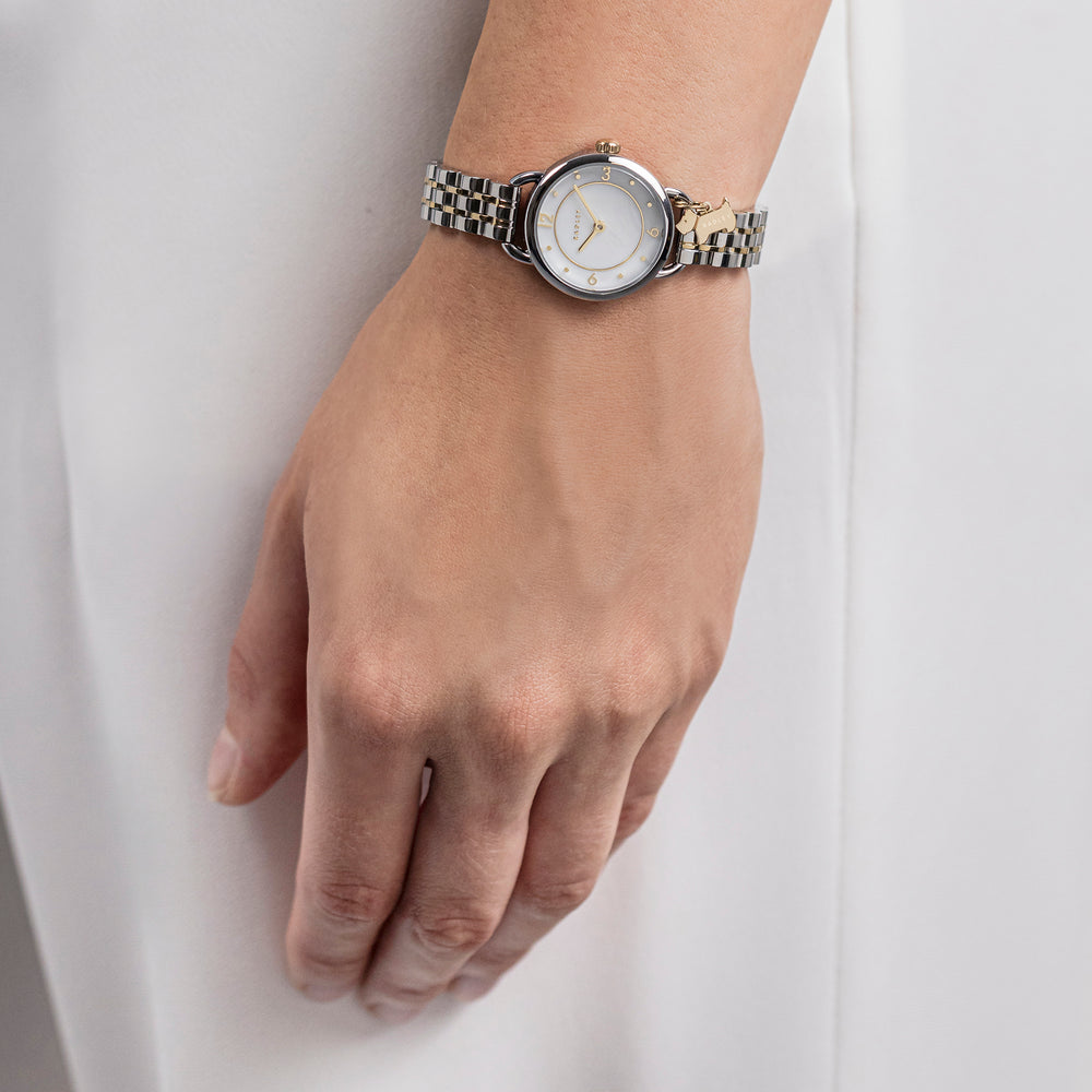 Selby Street Two Tone Link Bracelet Watch Silver - RY4639