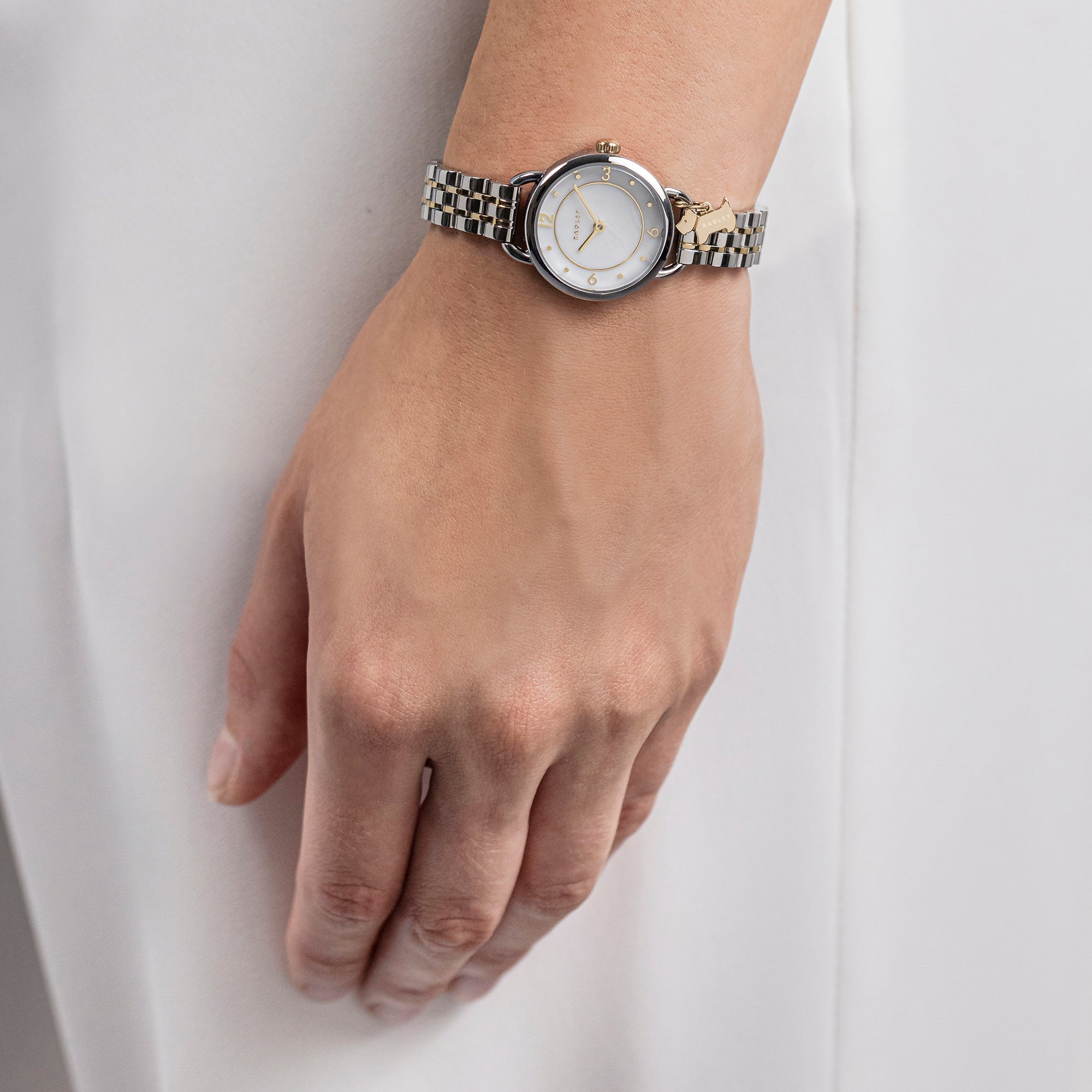 Selby Street Two Tone Link Bracelet Watch Silver - RY4639