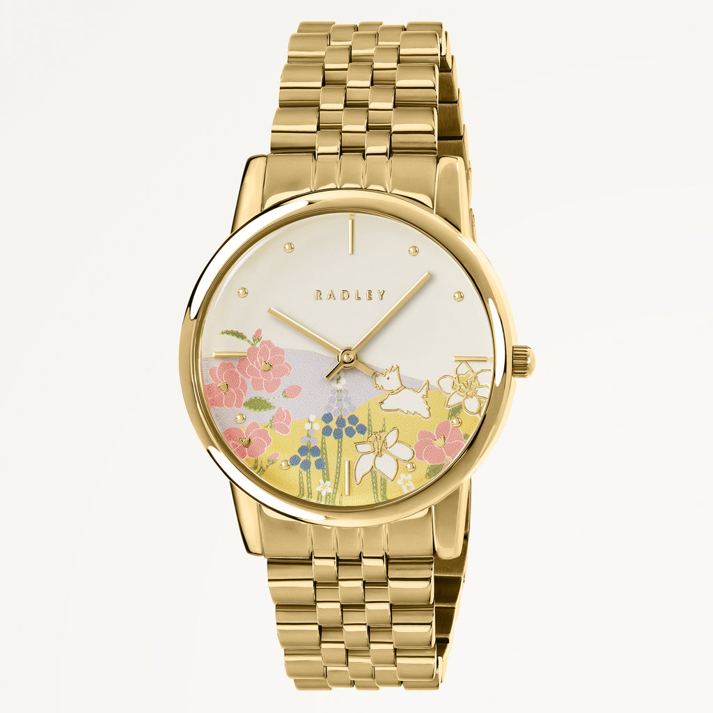 Spring Blooms Bracelet Watch Gold - RY4682