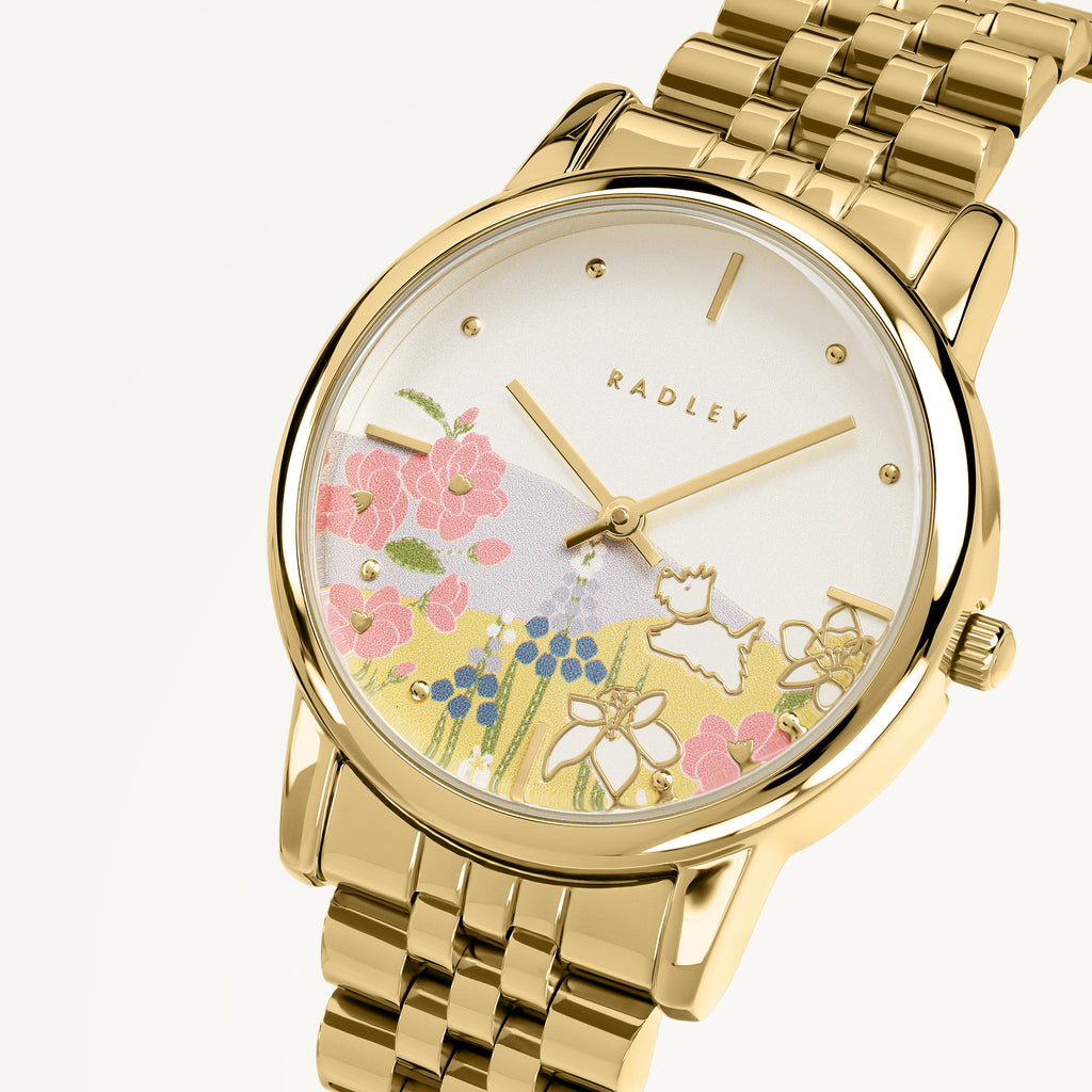 Spring Blooms Bracelet Watch Gold - RY4682