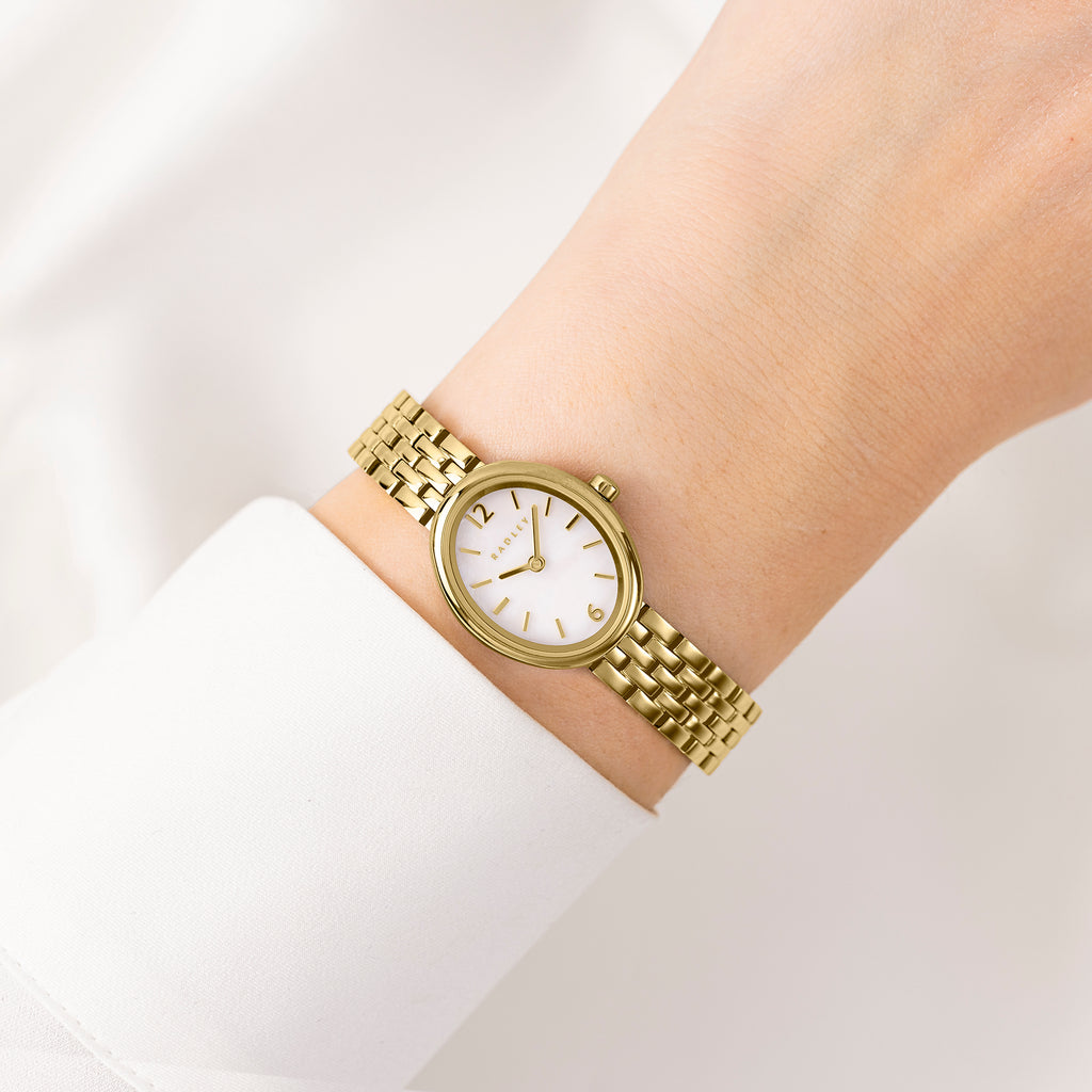 The Evie Oval Bracelet Watch Gold - Ry4690