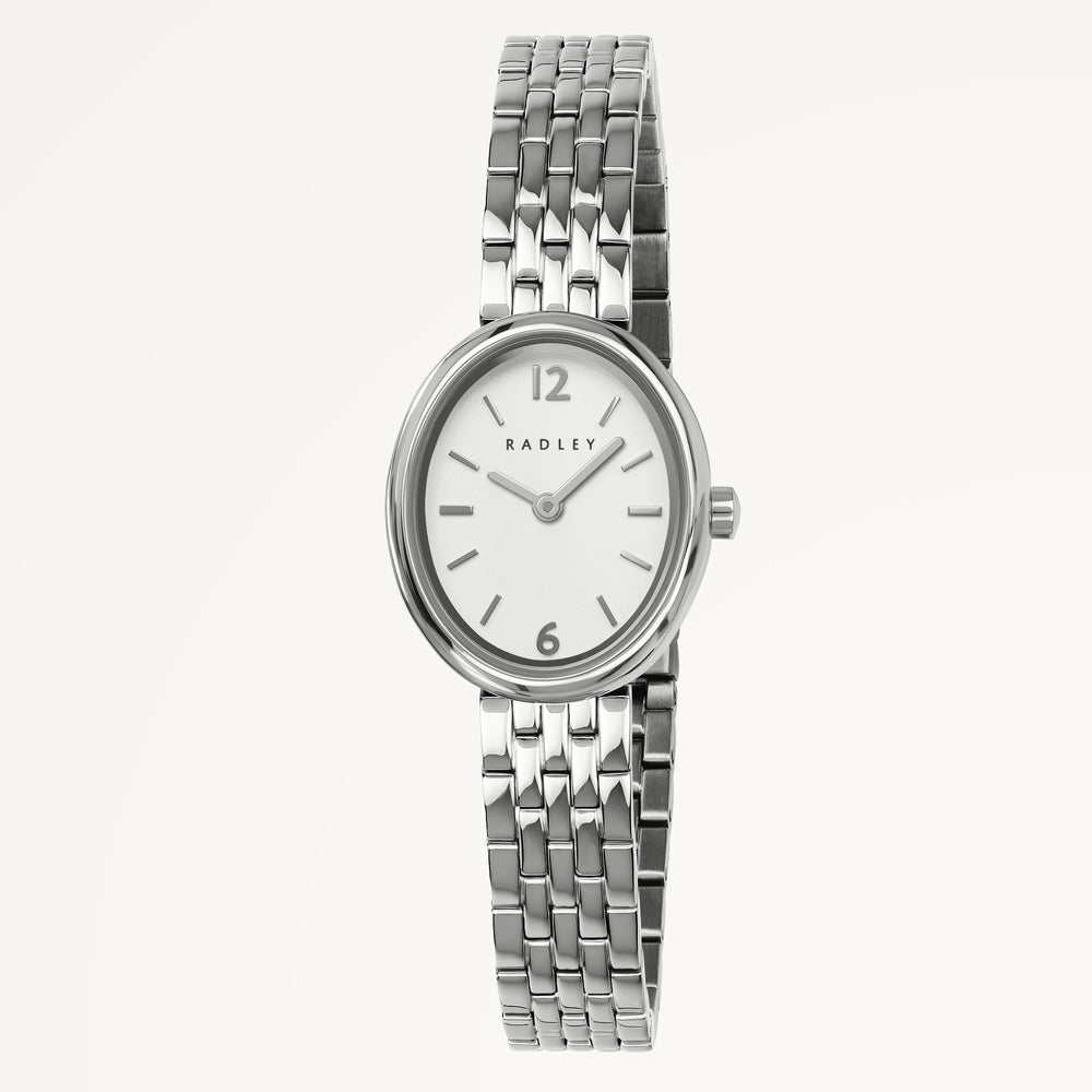 The Evie Oval Bracelet Watch Silver - Ry4691