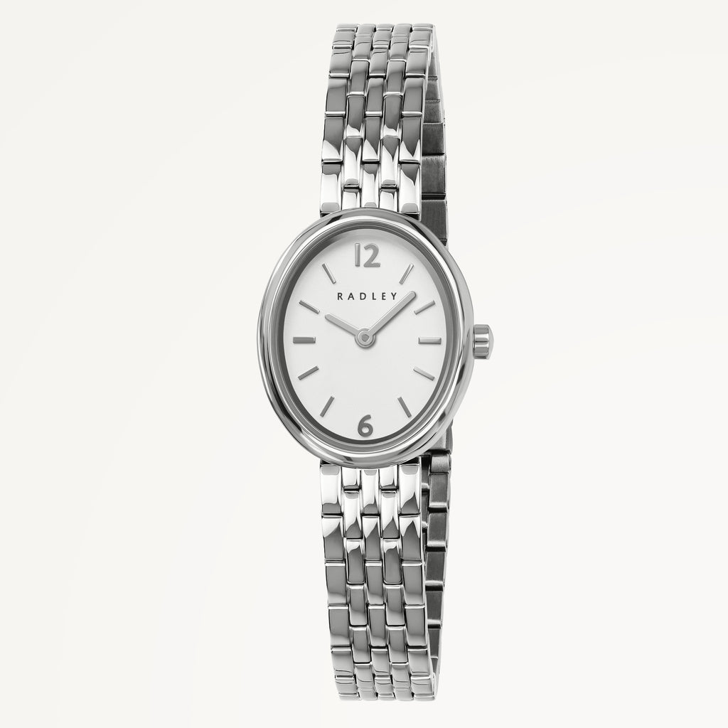 The Evie Oval Bracelet Watch Silver - Ry4691