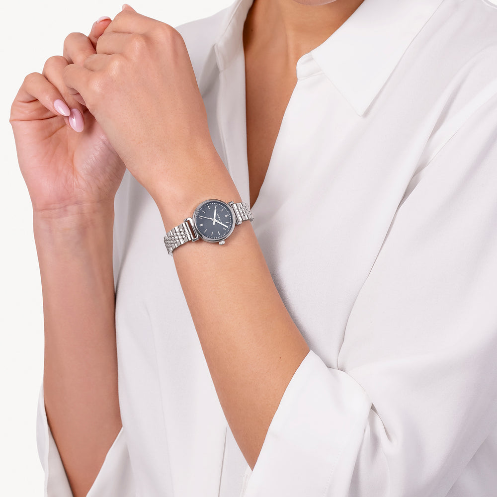 Willis Street Mini T-Bar Bracelet Watch Silver - RY4697