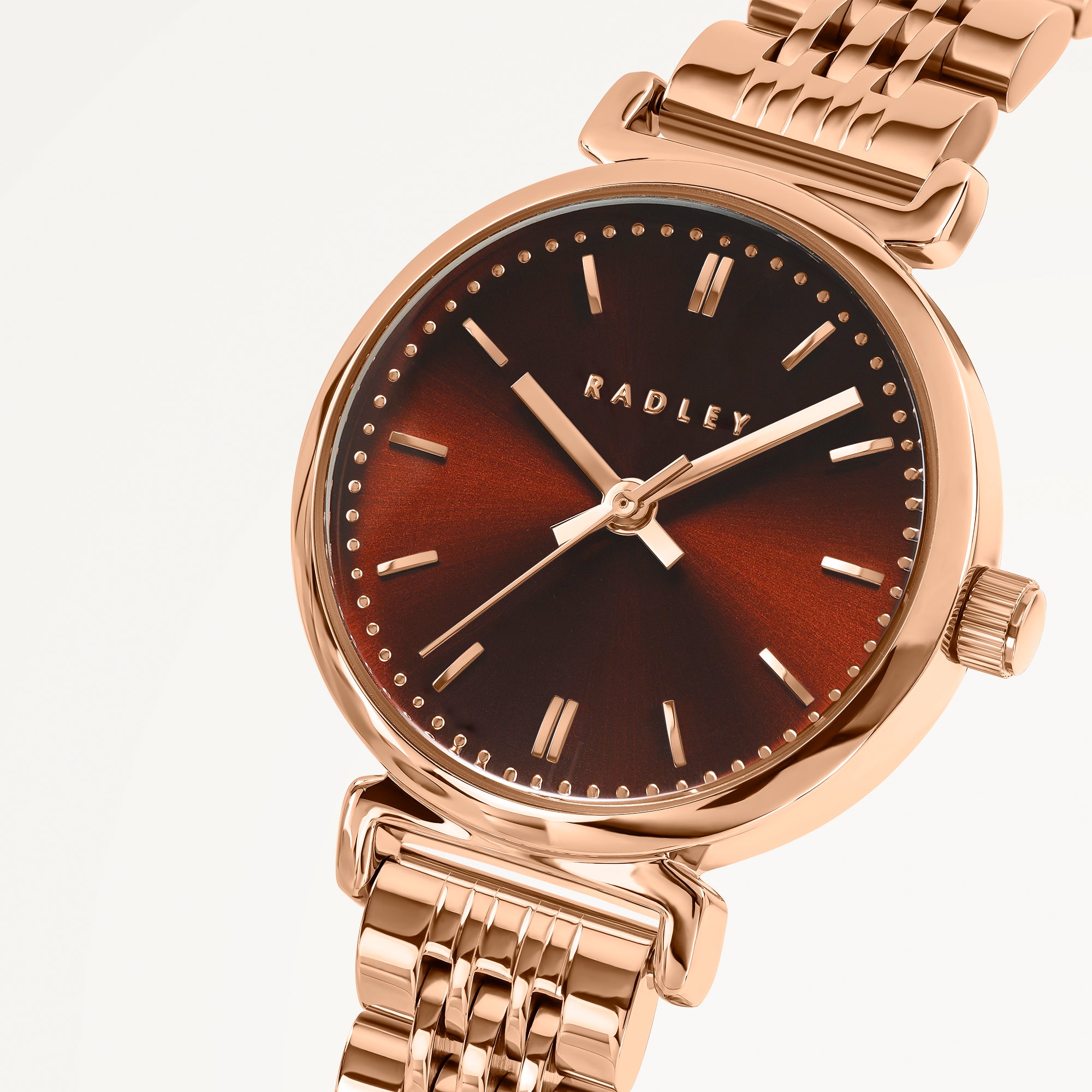 Willis Street Mini T-Bar Bracelet Watch Rose Gold - RY4698