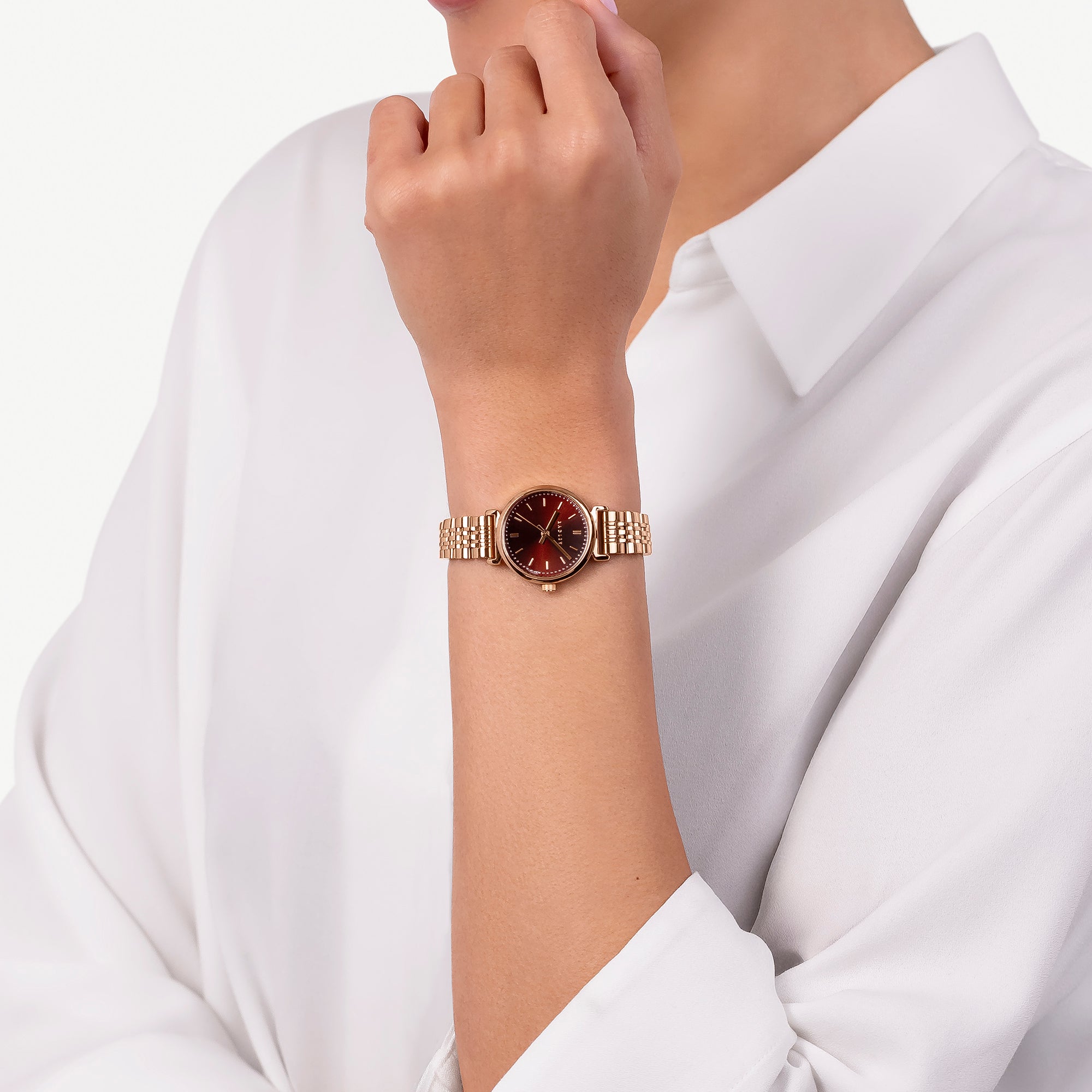 Willis Street Mini T-Bar Bracelet Watch Rose Gold - RY4698