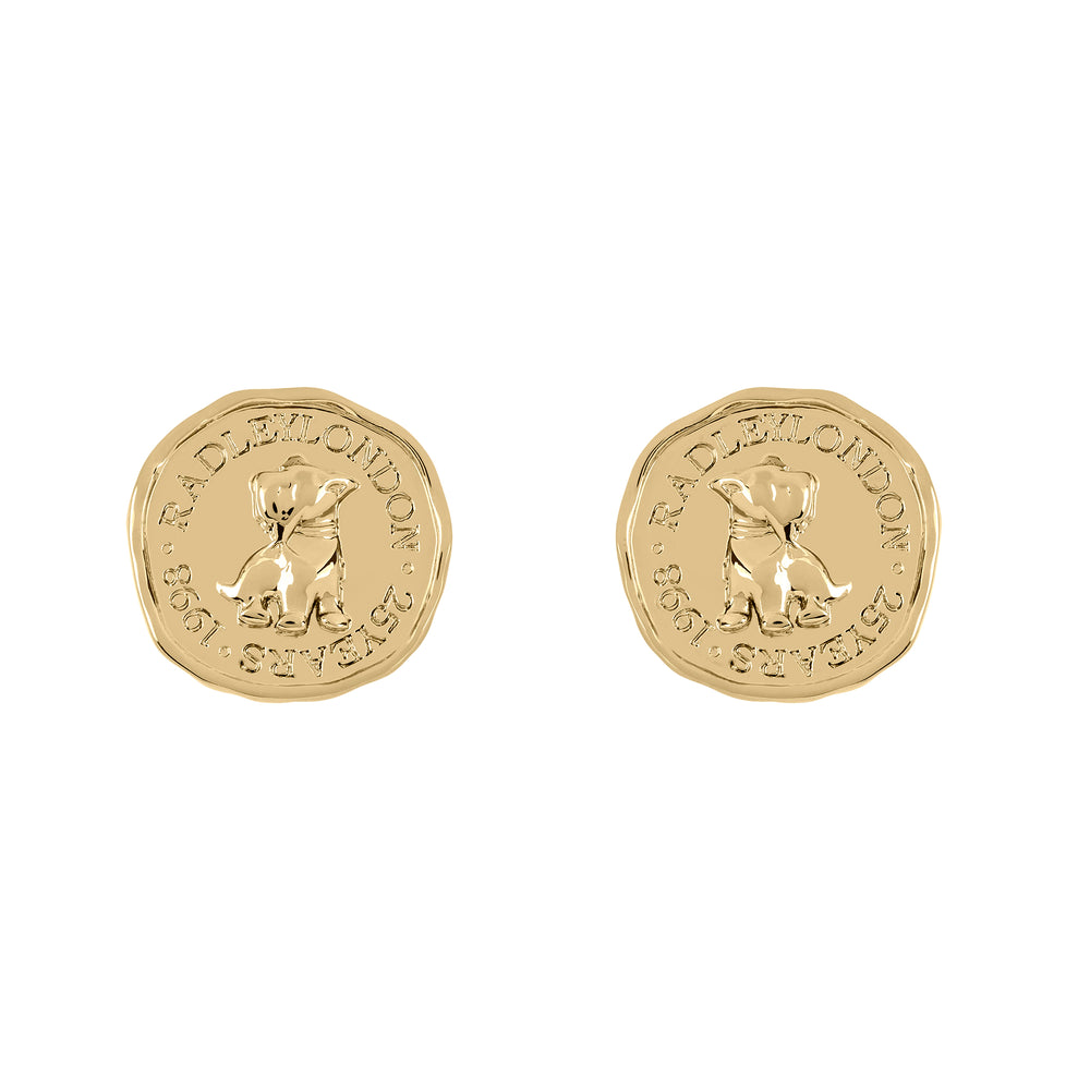 Signature Penny Waterproof Stud Earrings Gold - RYJ1378S