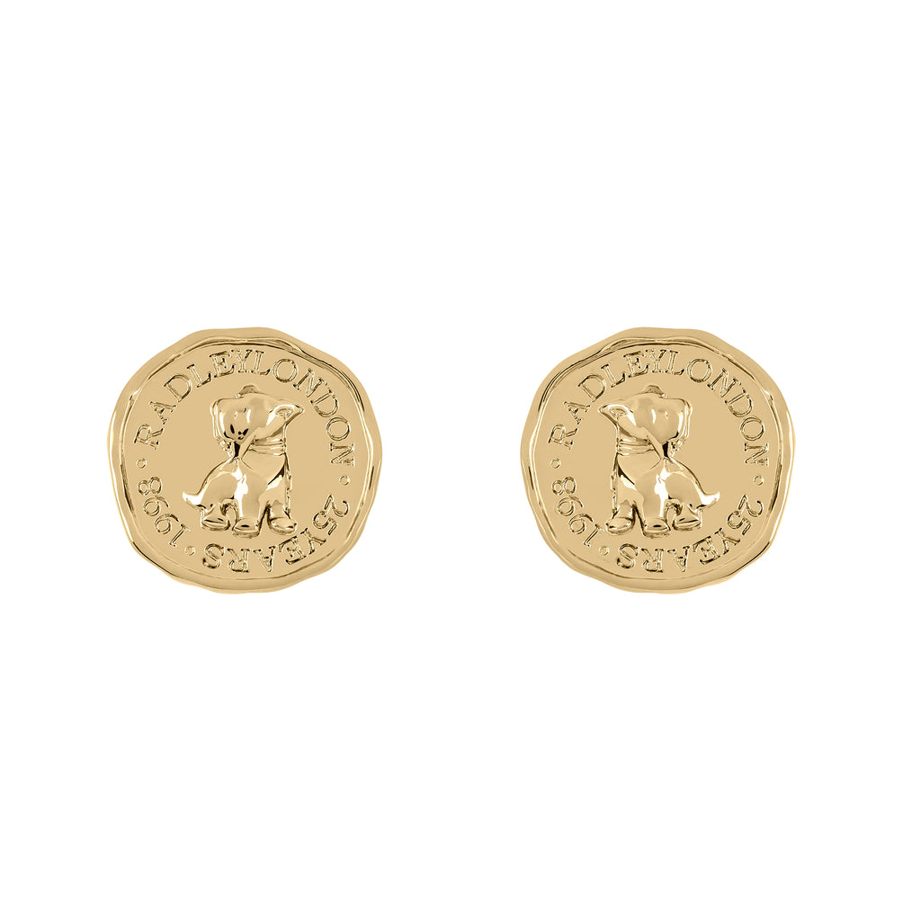 Signature Penny Waterproof Stud Earrings Gold - RYJ1378S