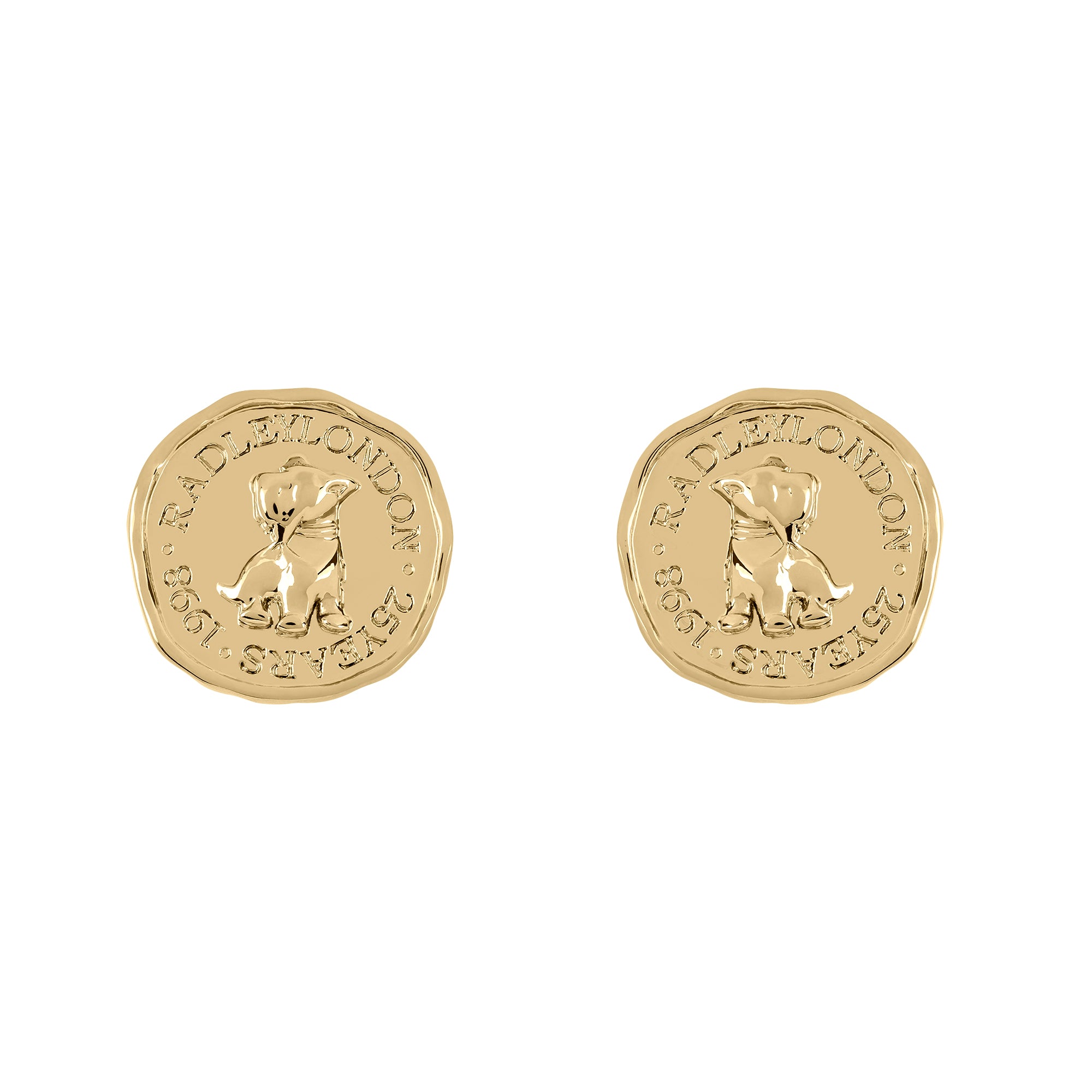 Signature Penny Waterproof Stud Earrings Gold - RYJ1378S
