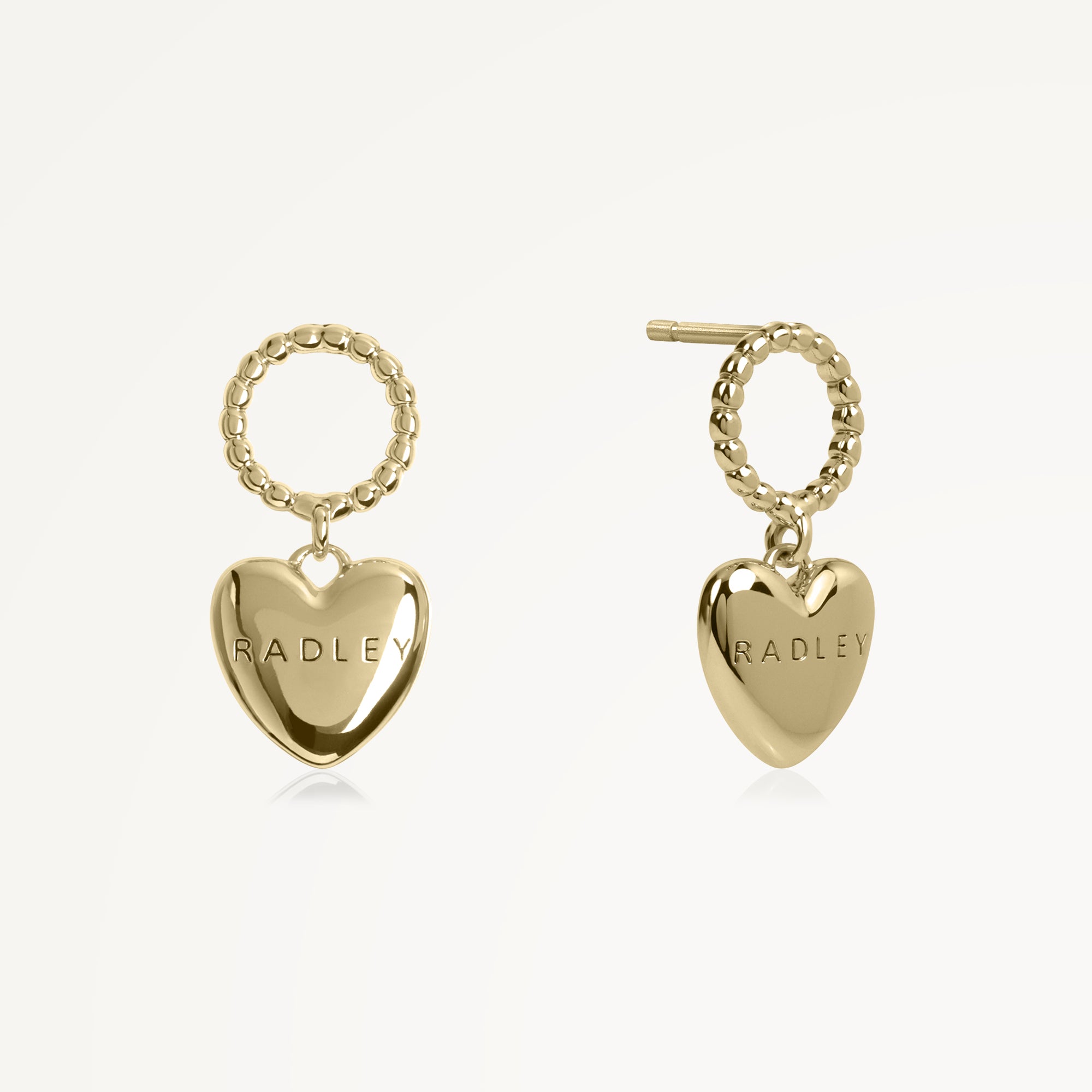 Lovett Way 18ct GP Hanging Heart Earrings - RYJ1522S