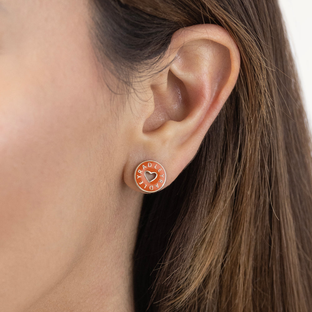 Sion Close Stud Earrings Burnt Orange - RYJ1552S