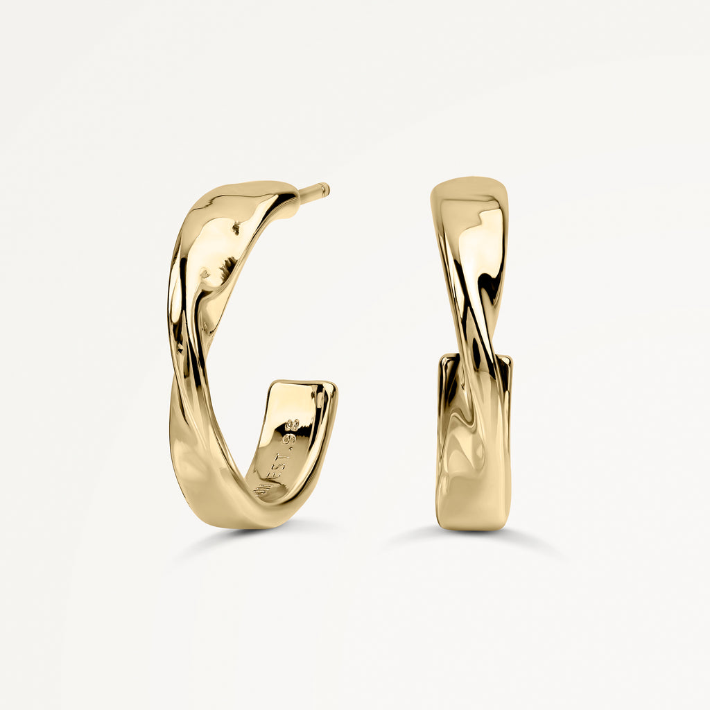 Beaton Close Hammer Hoop Earrings - RYJ1556S