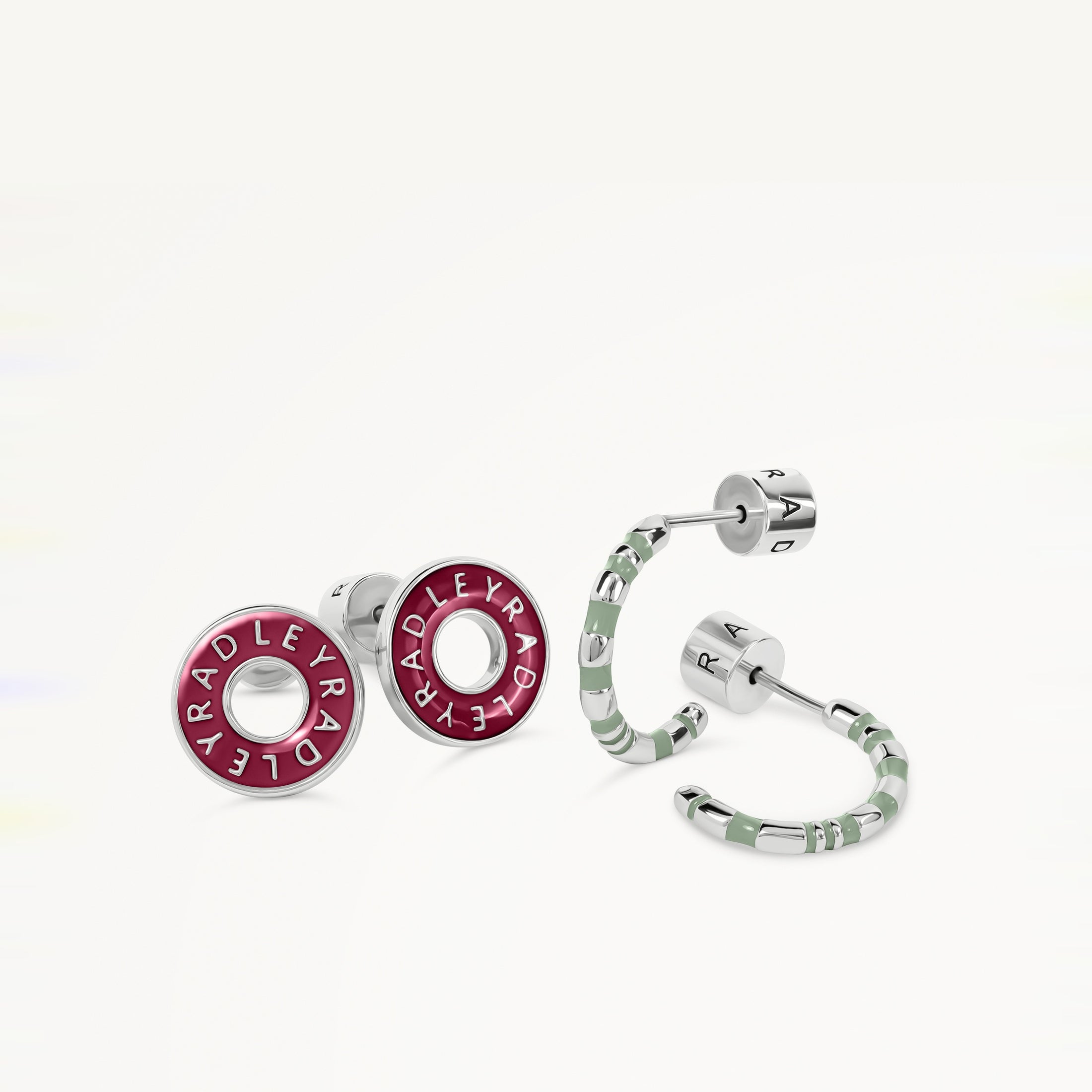 Sion Close Twin Pack Earrings Ruby Red - RYJ1589S