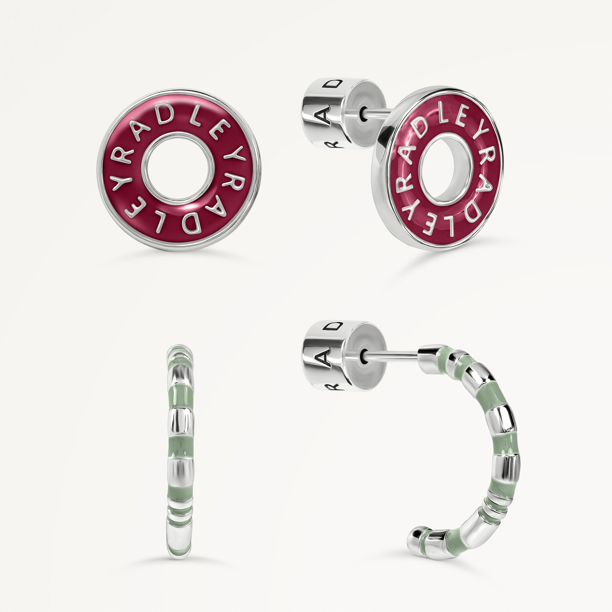 Sion Close Twin Pack Earrings Ruby Red - RYJ1589S