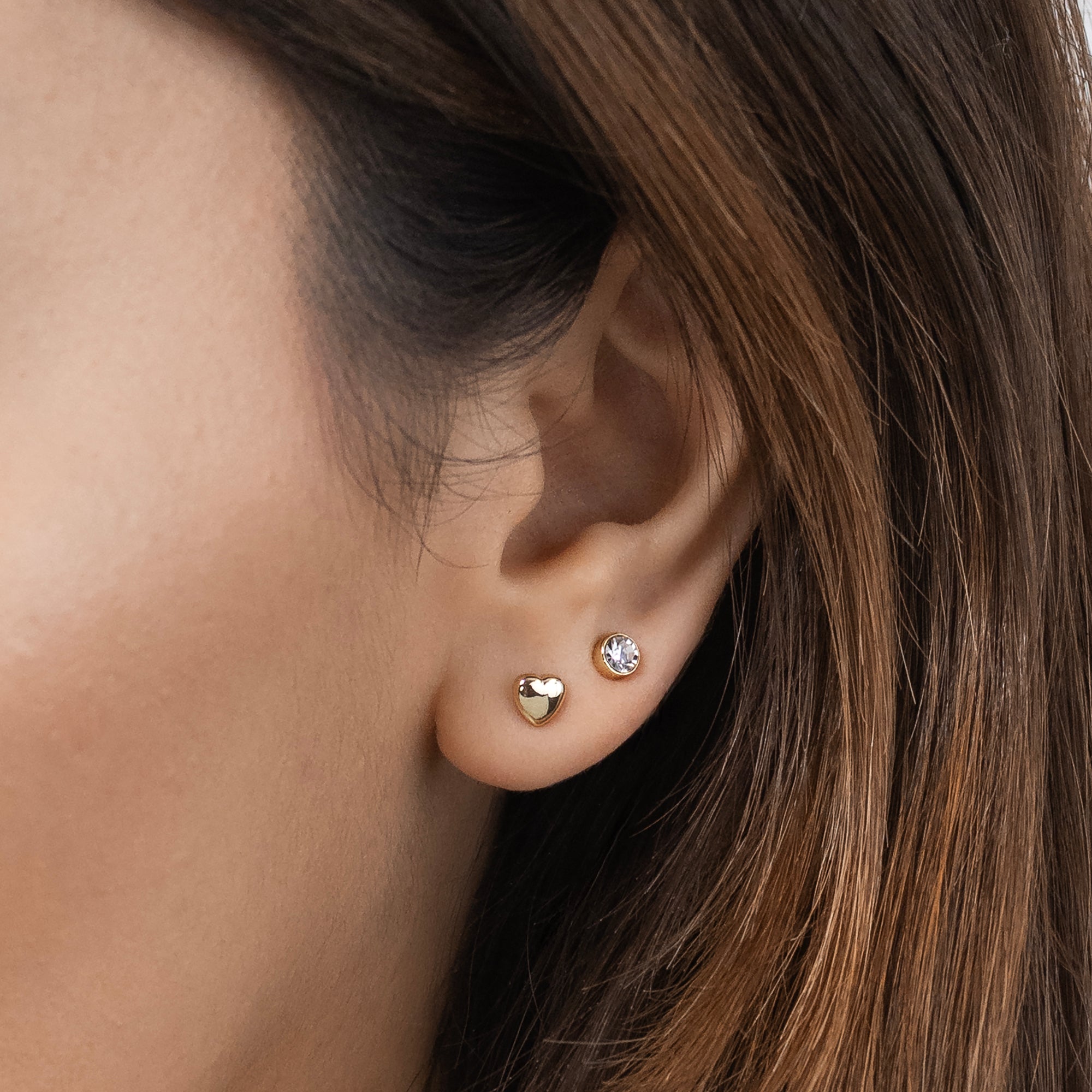 HEART STREET HEART TWINPACK EARRINGS SILVER