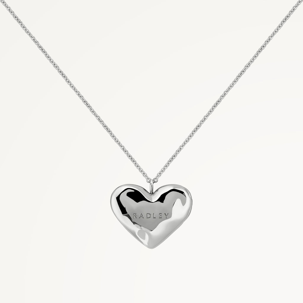 Beaton Close Hammer Heart Locket Necklace Silver - RYJ2515S