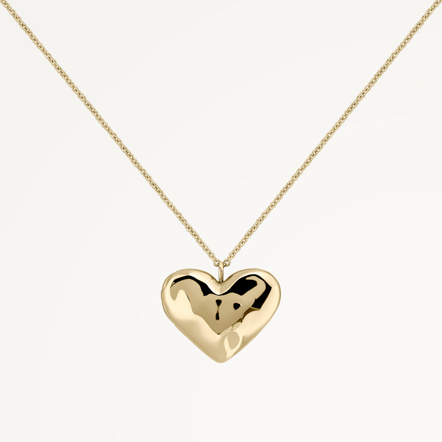 Beaton Close Hammer Heart Locket Necklace Gold - RYJ2516S