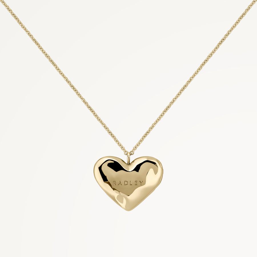 Beaton Close Hammer Heart Locket Necklace Gold - RYJ2516S