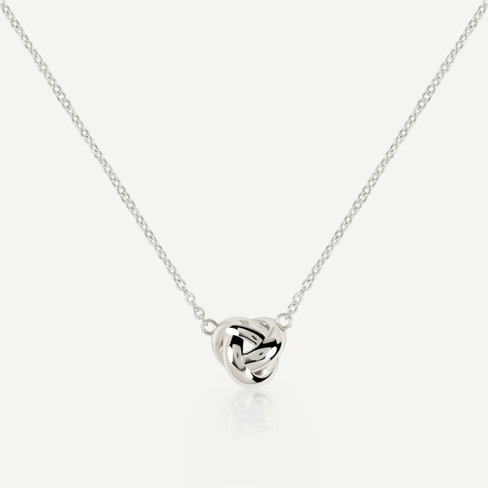 Mallow Street Silver Twist Necklace Silver - RYJ2561
