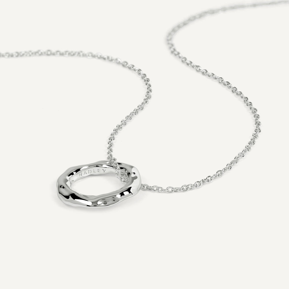 Hadley Lane Silver Plated Hammer Hoop Neck Silver - RYJ2579S